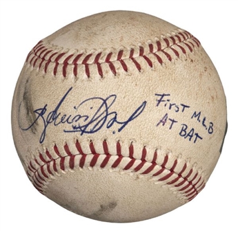 2012 Avisail Garcia Game Used and Signed Baseball From First Major League At Bat (MLB Authenticated)